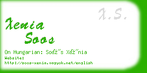 xenia soos business card